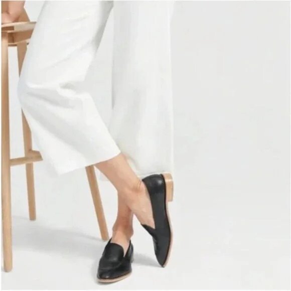 NWOT Everlane The Modern Loafer Black Leather 7 Italy - Picture 2 of 9